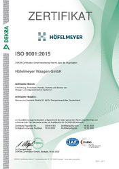 QS-Zertifizierung nach DIN ISO 9001